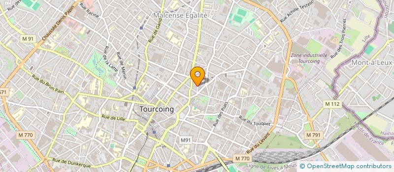 localisation de l'entreprise MADAME LESLIE ATTAGNIANT  TOURCOING