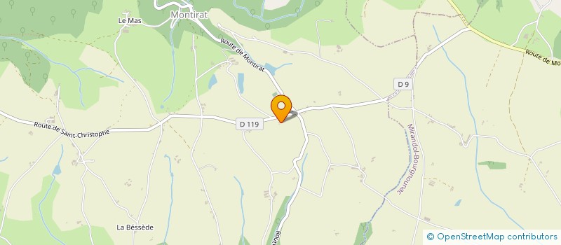 localisation de l'entreprise MADAME LESLIE BENDENNOUN  MONTIRAT