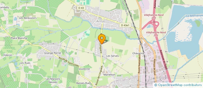 localisation de l'entreprise MADAME LESLIE BEROARD  ARNAS