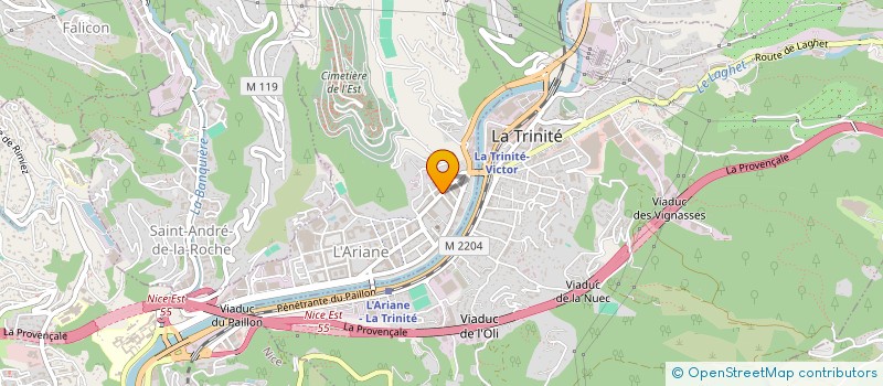 localisation de l'entreprise MADAME LESLIE BLANCHARD  NICE