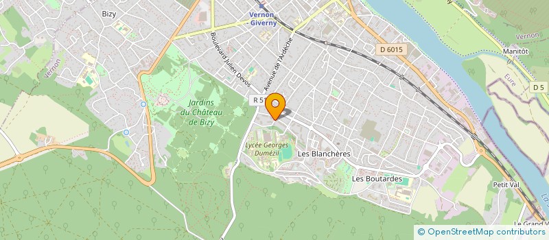 localisation de l'entreprise MADAME LESLIE BOMMET  VERNON