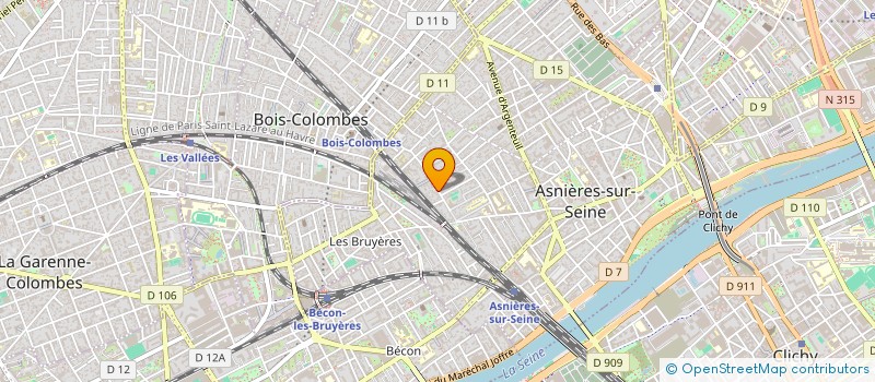 localisation de l'entreprise MADAME LESLIE BONNIN  ASNIERES-SUR-SEINE