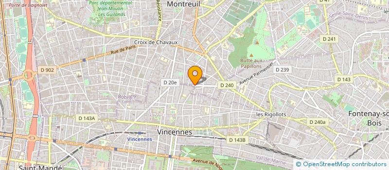 localisation de l'entreprise MADAME LESLIE BOULANGER à MONTREUIL
