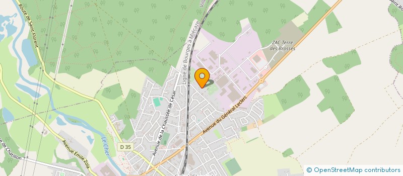 localisation de l'entreprise MADAME LESLIE BOURGADE  SAINT-FLORENT-SUR-CHER