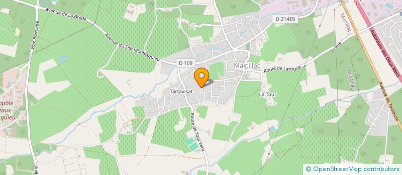 localisation de l'entreprise MADAME LESLIE BOYER  MARTILLAC