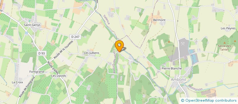 localisation de l'entreprise MADAME LESLIE BRIAT  ALLEX