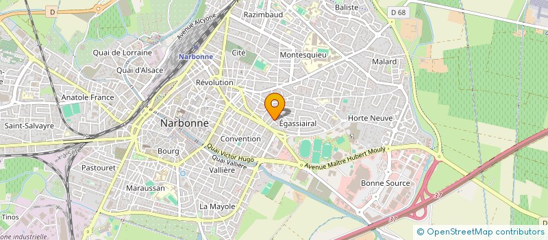 localisation de l'entreprise MADAME LESLIE BROSSE  NARBONNE