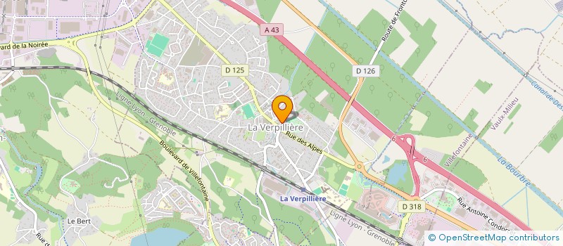 localisation de l'entreprise MADAME LESLIE BROUET  SAINT-QUENTIN-FALLAVIER