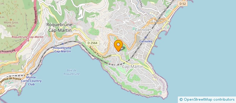 localisation de l'entreprise MADAME LESLIE BRUHIER à ROQUEBRUNE-CAP-MARTIN