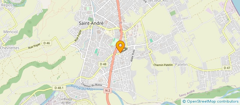 localisation de l'entreprise MADAME LESLIE CERNOT  SAINT-ANDRE