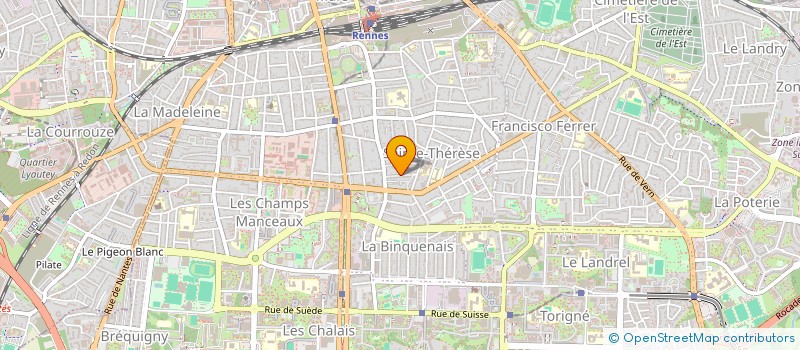 localisation de l'entreprise MADAME LESLIE CHAFFOT à RENNES