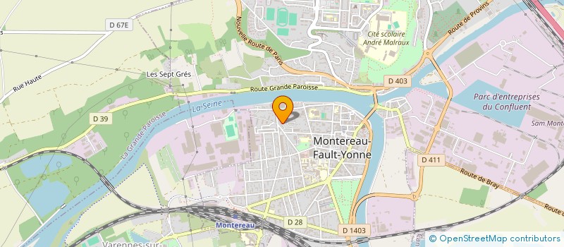 localisation de l'entreprise MADAME LESLIE CHARLOTTE  MONTEREAU-FAULT-YONNE