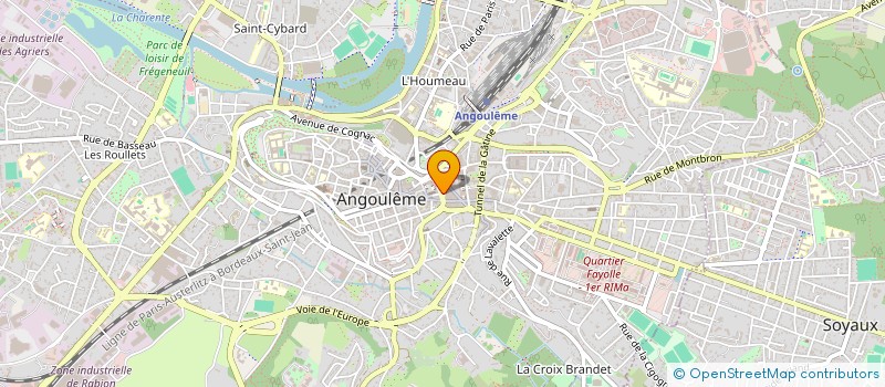 localisation de l'entreprise MADAME LESLIE CHAUVET à ANGOULEME