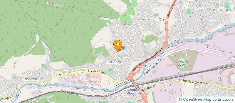 localisation de l'entreprise MADAME LESLIE DA CRUZ  CLOUANGE