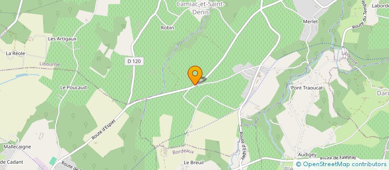 localisation de l'entreprise MADAME LESLIE DARAIGNES  ESPIET