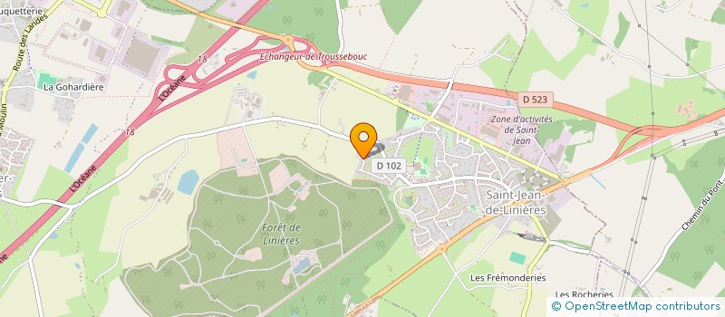 localisation de l'entreprise MADAME LESLIE DEGASNE  SAINT-LEGER-DE-LINIERES