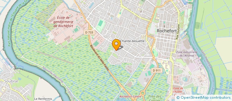 localisation de l'entreprise MADAME LESLIE DELILE  ROCHEFORT