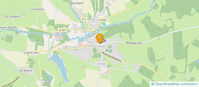 localisation de l'entreprise MADAME LESLIE DERVAUX  SAINT-AMAND-EN-PUISAYE