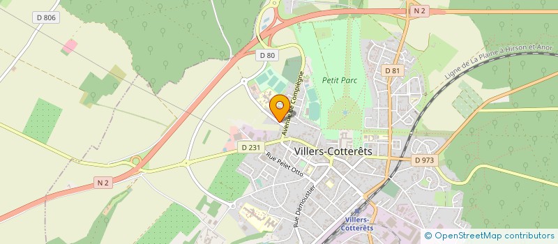 localisation de l'entreprise MADAME LESLIE DUGAY à VILLERS-COTTERETS