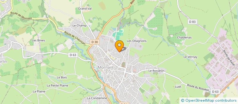 localisation de l'entreprise MADAME LESLIE DURAND  MORNANT