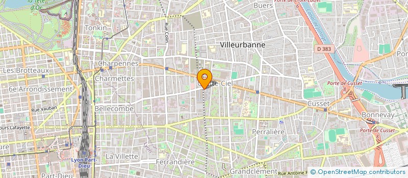 localisation de l'entreprise MADAME LESLIE DURANTON à VILLEURBANNE