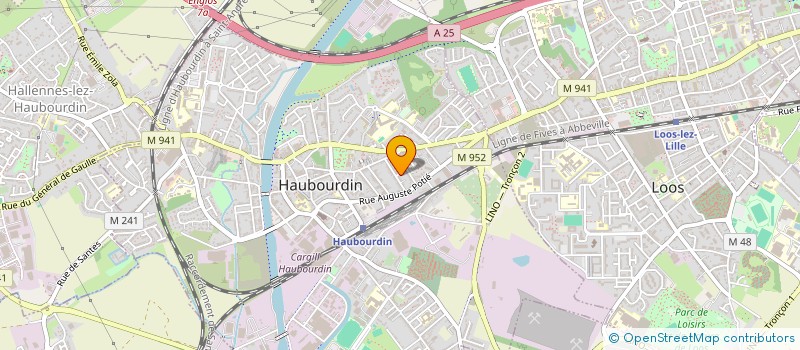 localisation de l'entreprise MADAME LESLIE FERREIRA à HAUBOURDIN