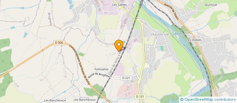 localisation de l'entreprise MADAME LESLIE FRANCOIS  HAUTERIVE