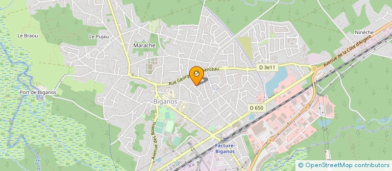 localisation de l'entreprise MADAME LESLIE GASTELIER  BIGANOS