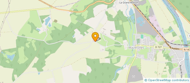 localisation de l'entreprise MADAME LESLIE GRIMAUD  MAZEROLLES