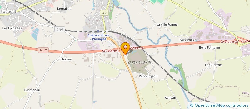 localisation de l'entreprise MADAME LESLIE GUILLANEUF  CHATELAUDREN-PLOUAGAT