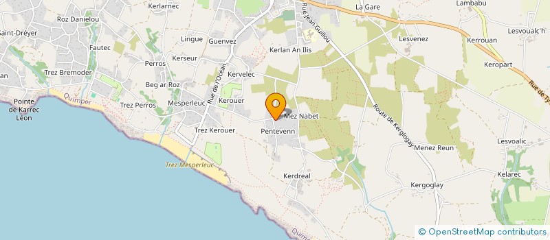 localisation de l'entreprise MADAME LESLIE HERRY  PLOUHINEC