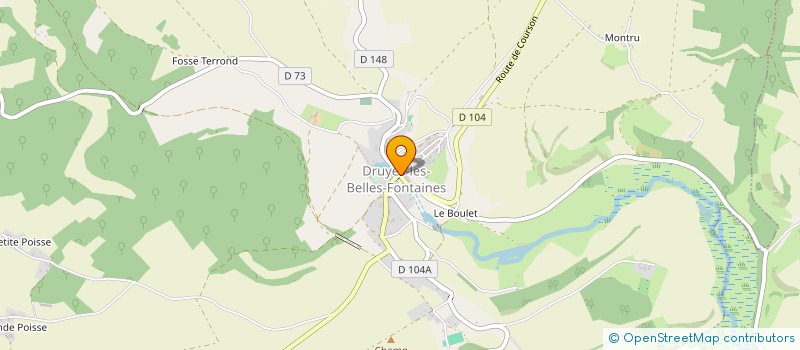 localisation de l'entreprise MADAME LESLIE JOSSELIN  DRUYES-LES-BELLES-FONTAINES