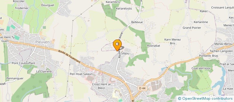 localisation de l'entreprise MADAME LESLIE LEFRANCOIS  PLEUVEN