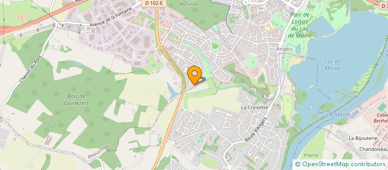 localisation de l'entreprise MADAME LESLIE LEGROS à ANGERS