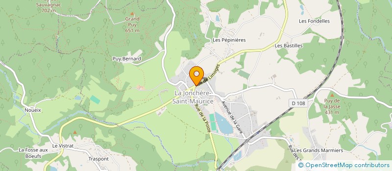 localisation de l'entreprise MADAME LESLIE LELONG  LA JONCHERE-SAINT-MAURICE