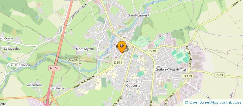 localisation de l'entreprise MADAME LESLIE LEROUX à FALAISE