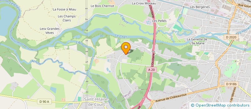 localisation de l'entreprise MADAME LESLIE LEROY  VIERZON