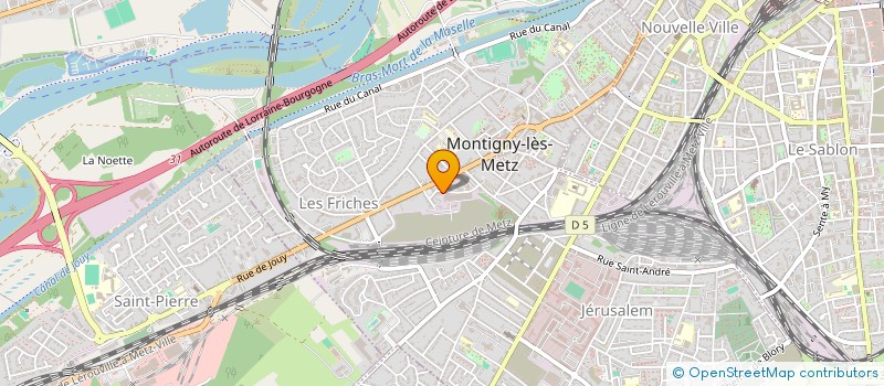 localisation de l'entreprise MADAME LESLIE LOURADOUR à MONTIGNY-LES-METZ
