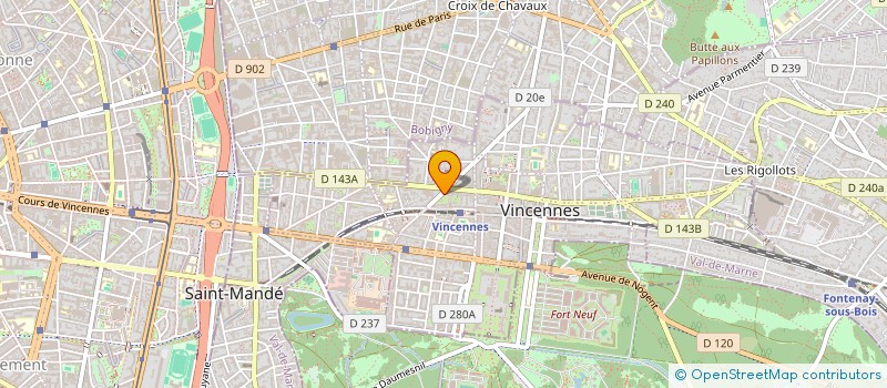 localisation de l'entreprise MADAME LESLIE MAAREK  VINCENNES