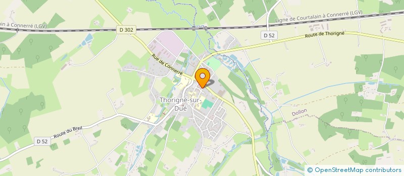 localisation de l'entreprise MADAME LESLIE MACHACEK  THORIGNE-SUR-DUE