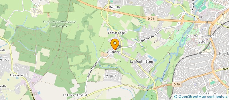 localisation de l'entreprise MADAME LESLIE MARINI à LIMOGES