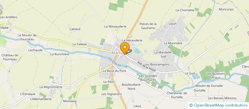 localisation de l'entreprise MADAME LESLIE MATHIEU à MARTIZAY