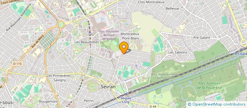 localisation de l'entreprise MADAME LESLIE MORVAN à SEVRAN