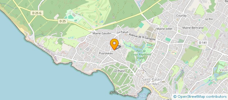 localisation de l'entreprise MADAME LESLIE MOUFFLET  SAINT-PALAIS-SUR-MER