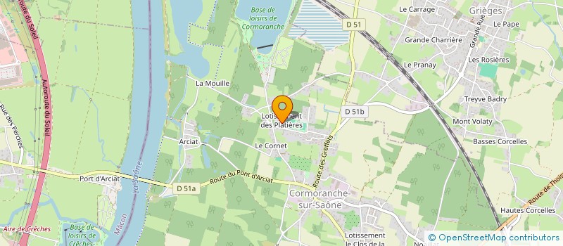 localisation de l'entreprise MADAME LESLIE NAVARRO  CORMORANCHE-SUR-SAONE