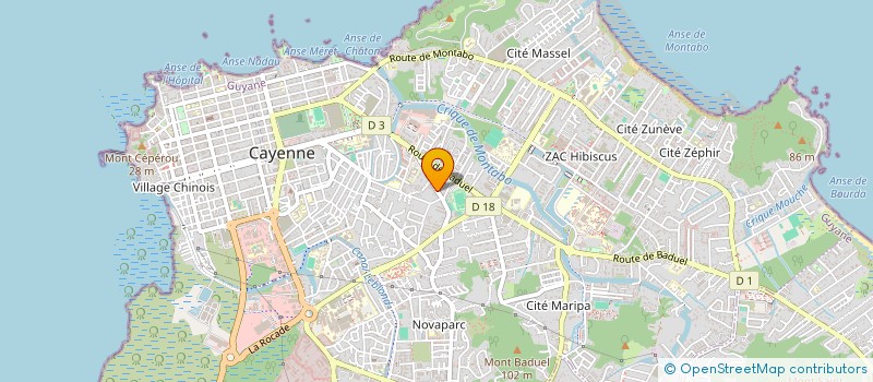 localisation de l'entreprise MADAME LESLIE NOBAL  CAYENNE