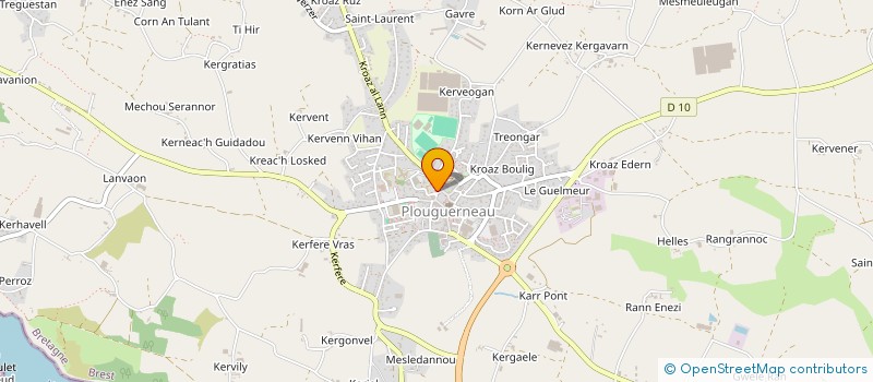 localisation de l'entreprise MADAME LESLIE PEAN à PLOUGUERNEAU