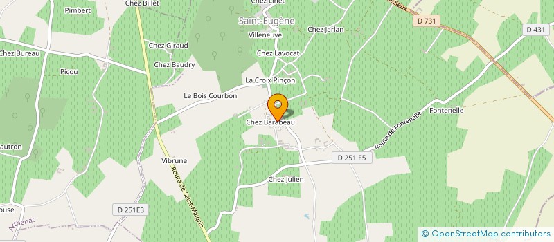 localisation de l'entreprise MADAME LESLIE PELTIN  SAINT-EUGENE