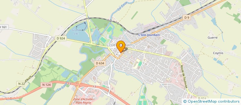 localisation de l'entreprise MADAME LESLIE PERON  L'ISLE-JOURDAIN