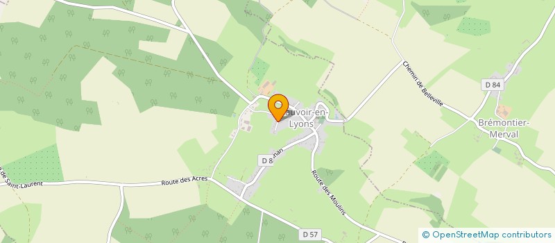 localisation de l'entreprise MADAME LESLIE PERRIER  BEAUVOIR-EN-LYONS